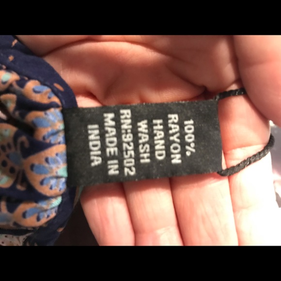 NWT. Sacred Threads Blouse.  229164.  BL/GR - Picture 8 of 10